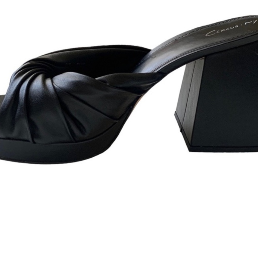 Circus NY Marianna Block Heel Black Sandals US 7 - Picture 2 of 8